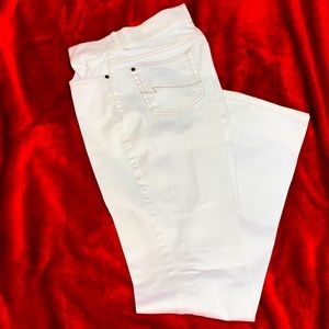 Fabulous faded glory stretch boot  white Pant